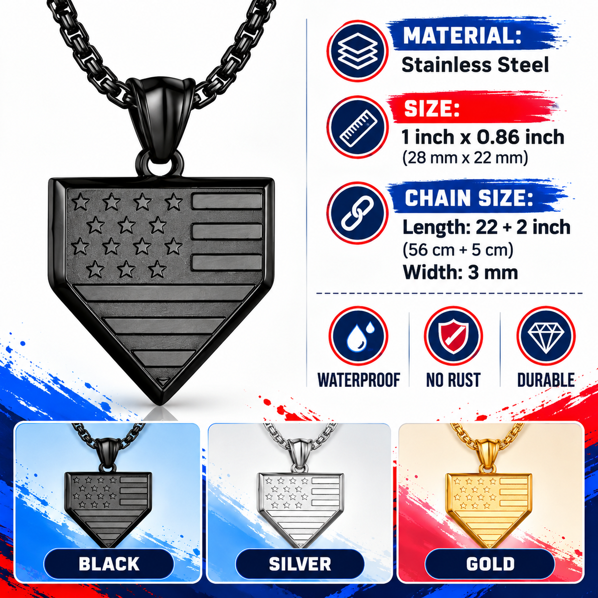 Stay Brave Baseball & Softball Necklace