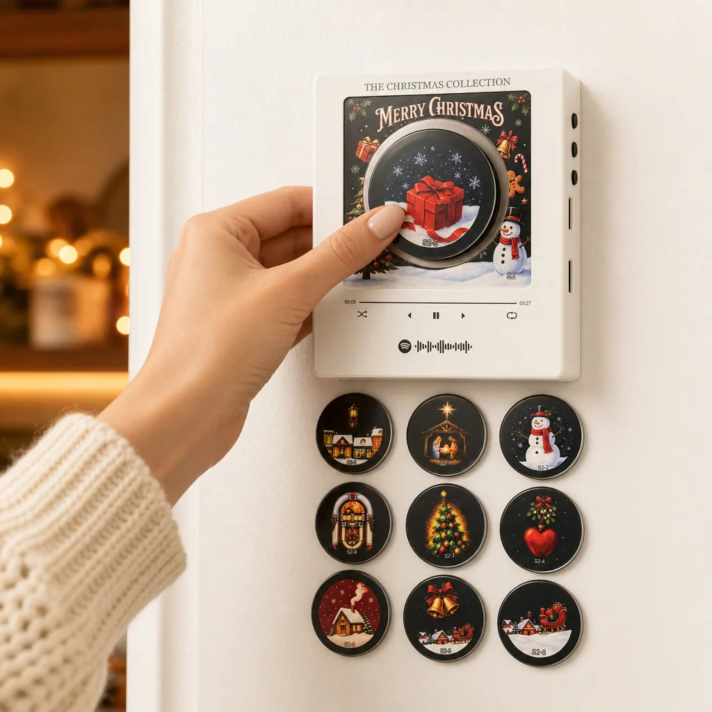 Musical Christmas Vinyl - Fridge Magnet Set